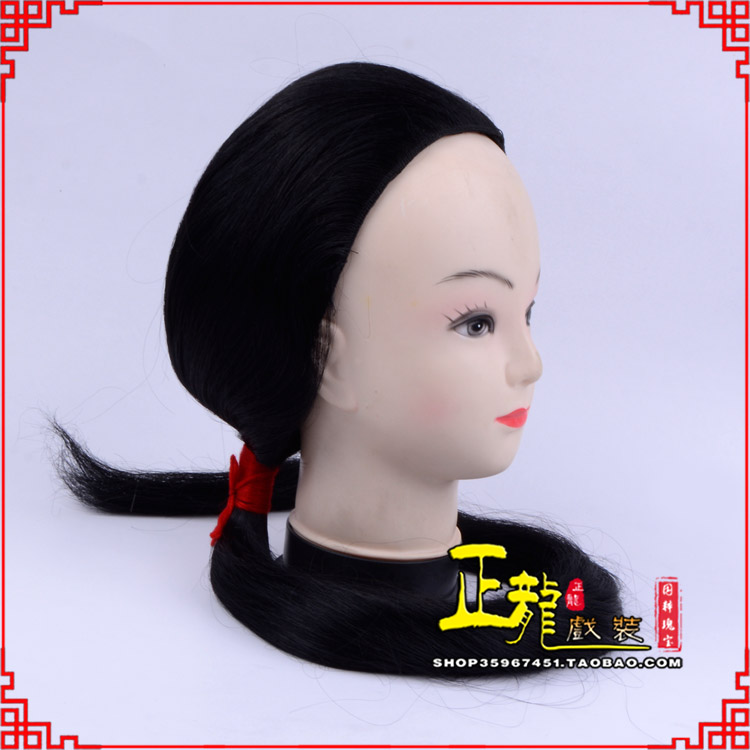 东莞古装影视演出头套花旦假发 真发古装发