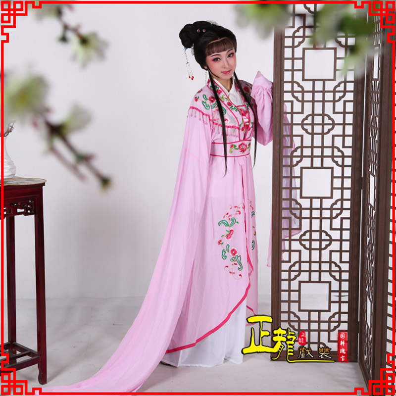 东莞花旦黄梅戏服古装戏服水袖戏剧假云肩长披